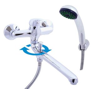 Изображение товара Смеситель для ванны и душа Rav-Slezak Sazava SA057.5/1, универсальный, с душевым гарнитуром, хром