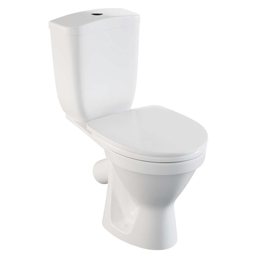 Изображение товара Напольный унитаз Vitra Norm Blanc с крышкой микролифт и безободковым дизайном