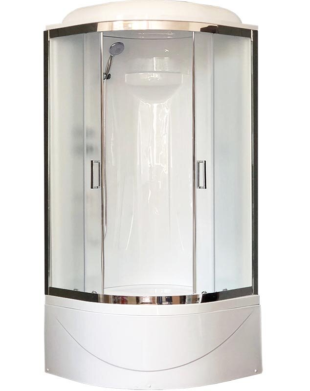 Изображение товара Душевая кабина Royal Bath RB90BK1-M-CH 90 x 90 см матовые двери