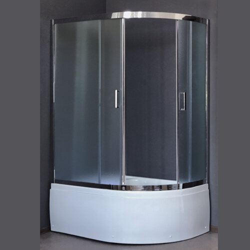 Изображение товара Душевой уголок Royal Bath RB8120BK-C-CH-L/R 120 х 80 x 198 см, асимметричная, стекло матовое, хром Изображение товара Душевой уголок Royal Bath RB8120BK-C-CH-L/R 120 х 80 x 198 см, асимметричная, стекло матовое, хром