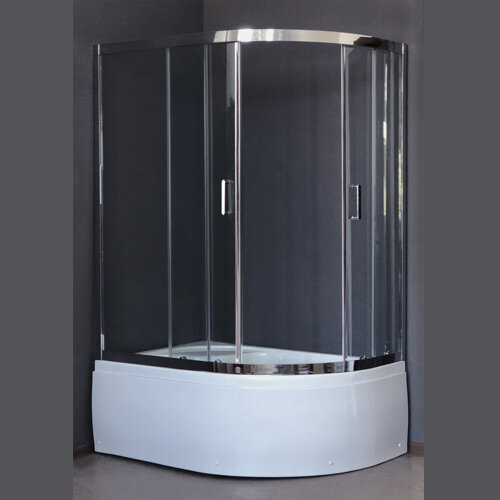 Изображение товара Душевой уголок Royal Bath RB8120BK-T-CH-L/R 120x80x198 см, асимметричный, прозрачное стекло, хром