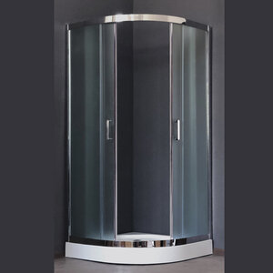 Изображение товара Душевой уголок Royal Bath RB90HK-C-CH 90 х 90 x 198 см четверть круга, стекло матовое, хром