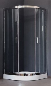 Изображение товара Душевой уголок Royal Bath RB90HK-T-CH 90 х 90 x 200 см четверть круга, стекло прозрачное, хром