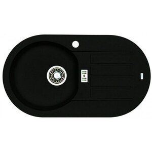 Изображение товара Мойка кухонная Alveus Niagara 40 1076860 из искусственного камня, черный матовый