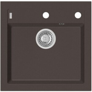 Изображение товара Кухонная мойка Alveus Formic 20 1103764 из искусственного гранита в коричневом цвете, угловая встро
