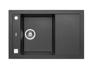 Изображение товара Кухонная мойка Alveus Formic 1108031 из искусственного камня черный матовый 760х500 мм