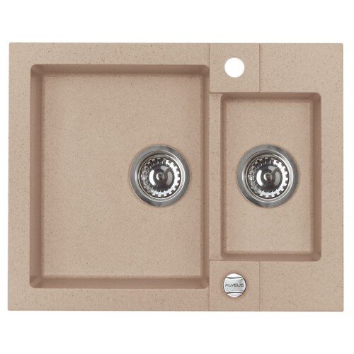 Изображение товара Кухонная мойка из искусственного камня Alveus Rock 80 1090959, врезная, бежевый, 595х475 мм