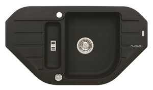 Изображение товара Мойка кухонная из искусственного камня Alveus Niagara 60 1090940 черный матовый