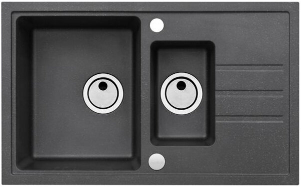 Изображение товара Мойка Alveus Intermezzo 70 1117055 Granital Carbon с дополнительной чашей и крылом