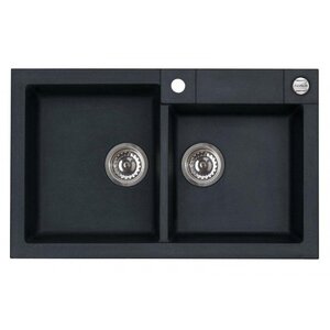 Изображение товара Кухонная мойка Alveus Rock 90 1090965 из искусственного камня черная матовая