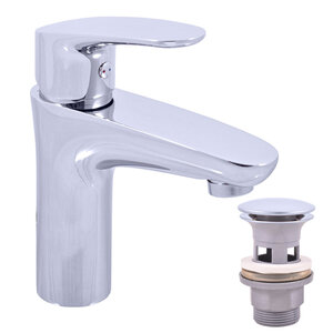 Изображение товара Смеситель для раковины Rav-Slezak Amur AM727.5, с донным клапаном пластик, хром