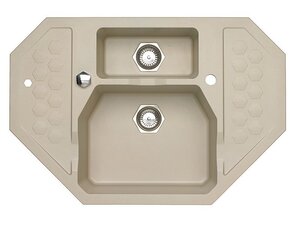 Изображение товара Мойка кухонная из искусственного камня Alveus Sensual 60 900x610 мм бежевый