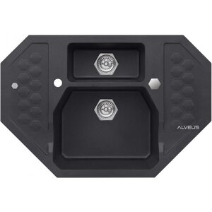Изображение товара Мойка кухонная Alveus Sensual 60 900х610 мм искусственный гранит черный матовый