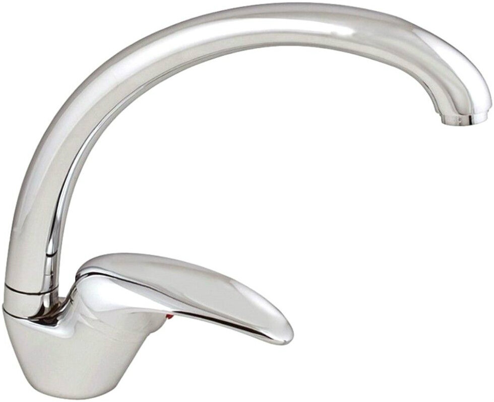 Изображение товара Кухонный смеситель Alveus GM 130 CHR AQ с поворотным изливом и хромированным покрытием