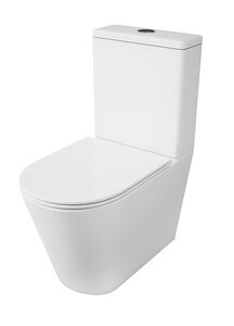 Изображение товара Напольный унитаз Owl Vind Cirkel-G OWLT190303/OWLT190303/2, безободковый, сиденье тонкое, Soft Close