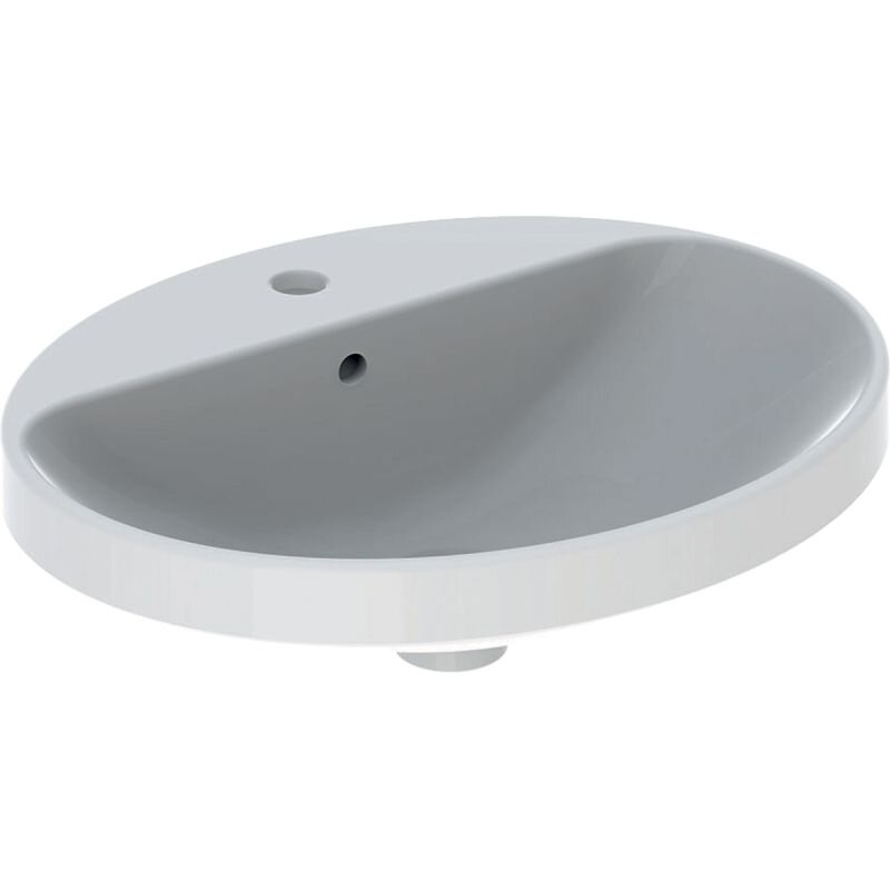 Изображение товара Раковина Geberit Variform 500.720.01.2 55 x 45 см овальная, с переливом, с отверстием под смеситель