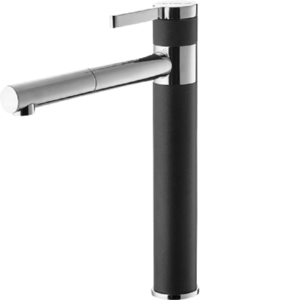 Изображение товара Смеситель для кухни Alveus Zina 1129061 CHR - G05M, цвет хром/карбон