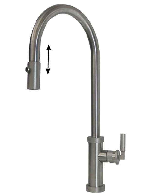 Изображение товара Смеситель кухонный Alveus Nerina 1132178 - PS CHR-BR вороненая сталь