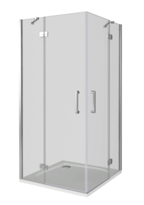 Изображение товара Душевой уголок Good Door Saturn CR-100-C-CH 100x100x185 см с прозрачным стеклом и хромовыми профиля