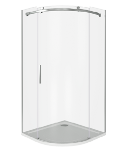 Изображение товара Душевое ограждение Good Door Galaxy R-90-C-CH, 90 х 90 х 195 см, стекло прозрачное, хром, ГЛ00006