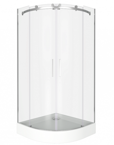 Изображение товара Душевое ограждение Good Door Galaxy R-TD-90-C-CH, 90 х 90 х 195 см, стекло прозрачное, хром, ГЛ00008