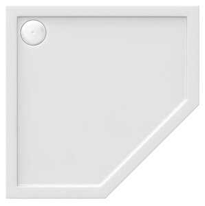 Изображение товара Душевой поддон Bas Пента ЛП00009, пятиугольный из литьевого мрамора 100x100 см