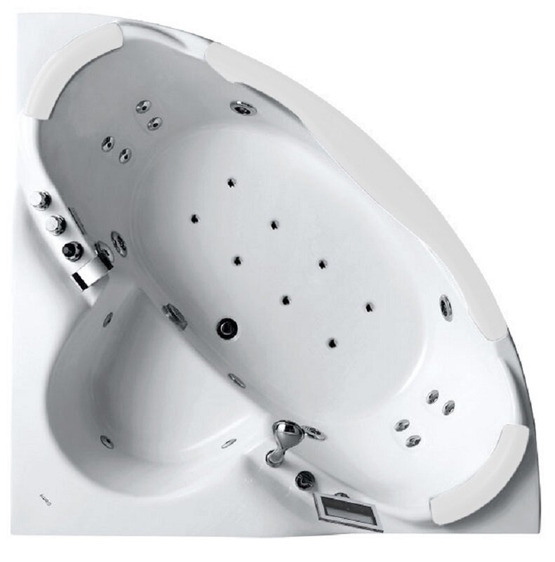 Изображение товара Гидромассажная акриловая ванна Gemy G9025 II K 155х155 см угловая Изображение товара Гидромассажная акриловая ванна Gemy G9025 II K 155х155 см угловая