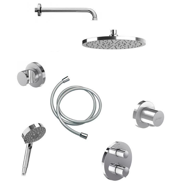 Изображение товара Душевая система Jacob Delafon E75390RU-CP с термостатом и скрытым монтажем