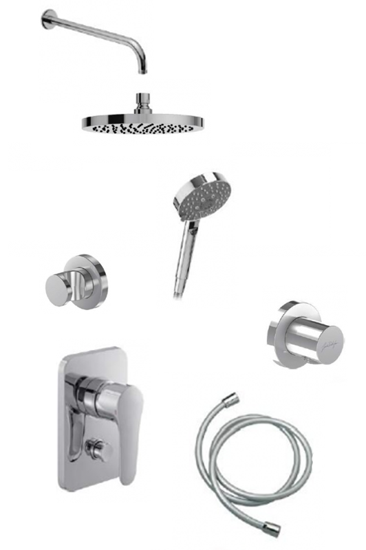 Изображение товара Душевая система Jacob Delafon July E98714RU-CP скрытый монтаж хром