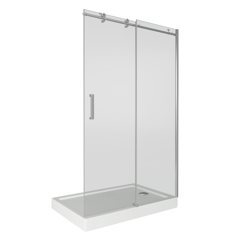Изображение товара Душевая дверь в нишу Good Door Puerta WTW-130-C-CH 130x195 см раздвижная стекло прозрачное хром