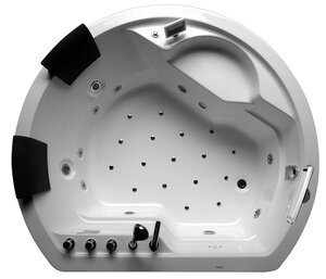 Изображение товара Гидромассажная ванна Gemy G9053 O 185x162 см акриловая с мультимедией и подсветкой