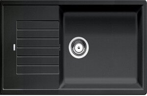 Изображение товара Мойка кухонная Blanco Zia XL 6S Compact черная матовая, нержавейка, угловая установка