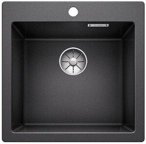 Изображение товара Кухонная мойка Blanco Pleon 5 Silgranit черная матовая с арматурой InFino