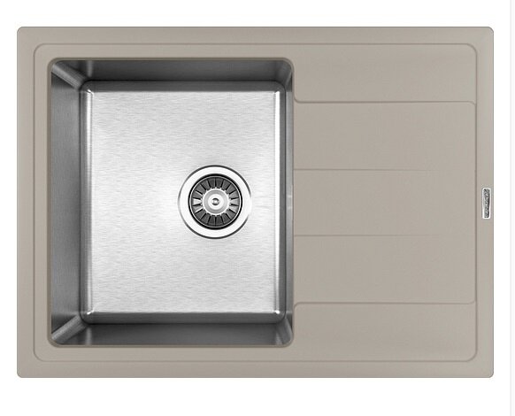 Изображение товара Мойка кухонная Florentina Комби 650 серого цвета