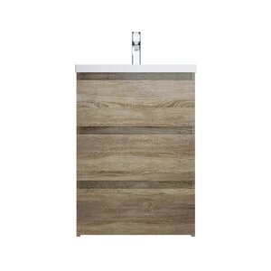 Изображение товара Тумба под раковину Am.Pm Gem S M91FSX0602OF, 60 см, напольная, со встроенной ступенькой для детей, цвет светлый дуб
