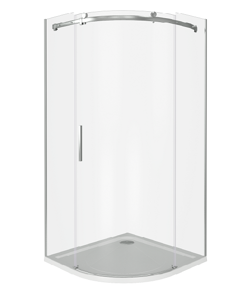 Изображение товара Душевое ограждение Good Door Altair R-100-C-CH, 100 х 100 х 195 см, стекло прозрачное, хром, АЛ00006