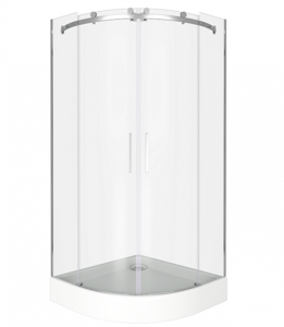 Изображение товара Душевое ограждение Good Door Altair R-TD-100-C-CH 100x100 с прозрачным стеклом и хромовым профилем