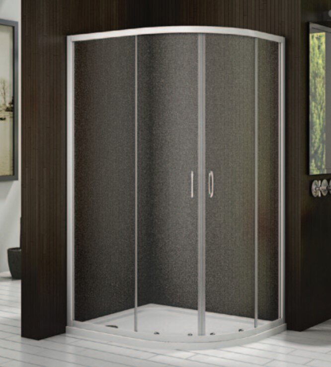 Изображение товара Душевое ограждение Good Door Latte R 120x80 см стекло матовое Грейп белое