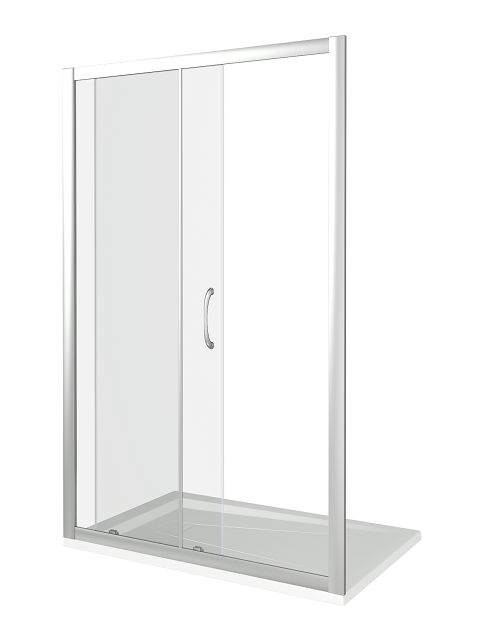 Изображение товара Душевая дверь в нишу Good Door Latte WTW-130-C-WE 130x185 см раздвижная стекло прозрачное белый