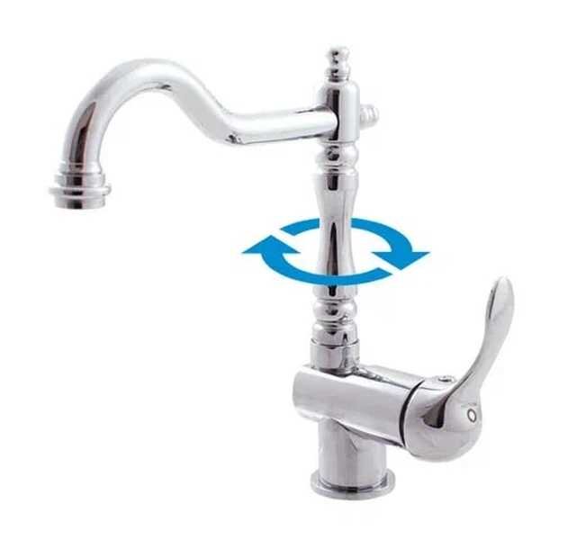 Изображение товара Смеситель для раковины Rav-Slezak Labe L008.5/8 хром однорычажный поворотный