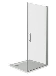 Изображение товара Душевая дверь в нишу Good Door Mokka DR-100-C-WE, 100 х 185 см, стекло прозрачное, белый, МК00002