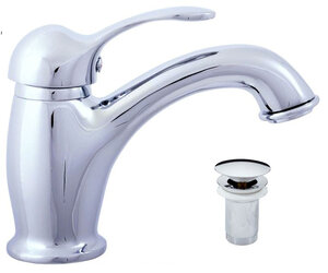 Изображение товара Смеситель для раковины Rav-Slezak Labe L027.5K, с донным клапаном Click-Clack, хром