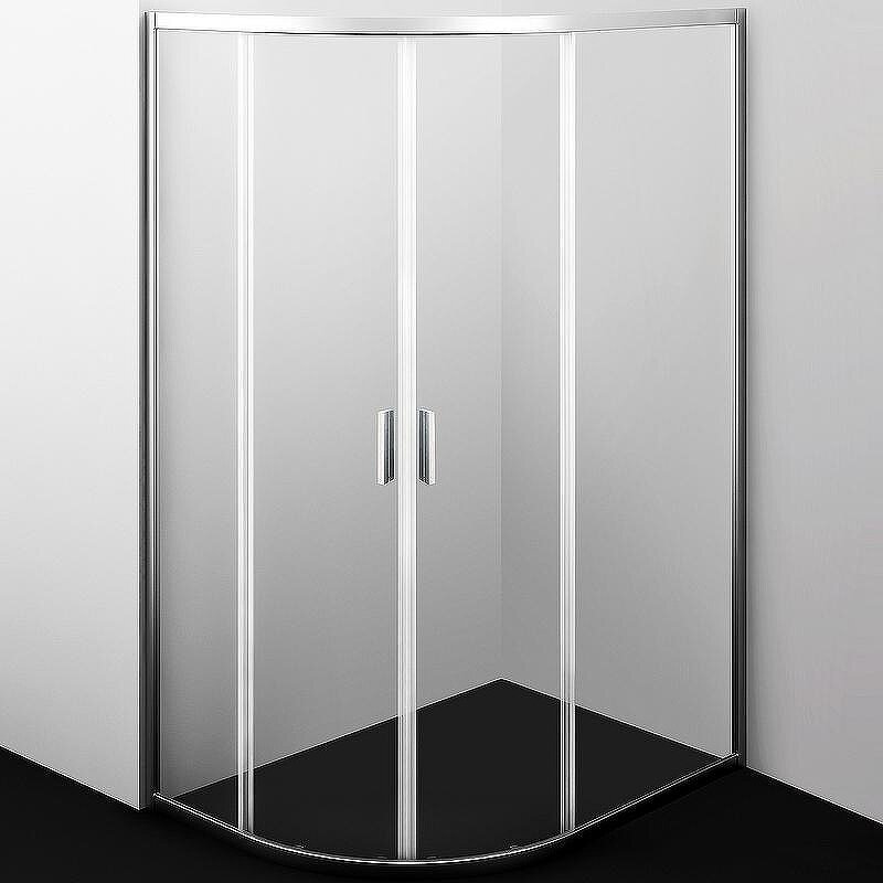 Изображение товара Душевой уголок WasserKRAFT Lippe 45S24 120x90 см с прозрачным стеклом и хромовым профилем