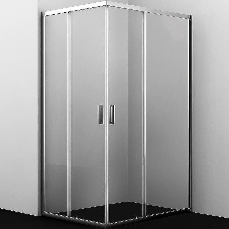 Изображение товара Душевой уголок WasserKRAFT Lippe 45S07, 120 х 90 см, стекло прозрачное, профиль хром