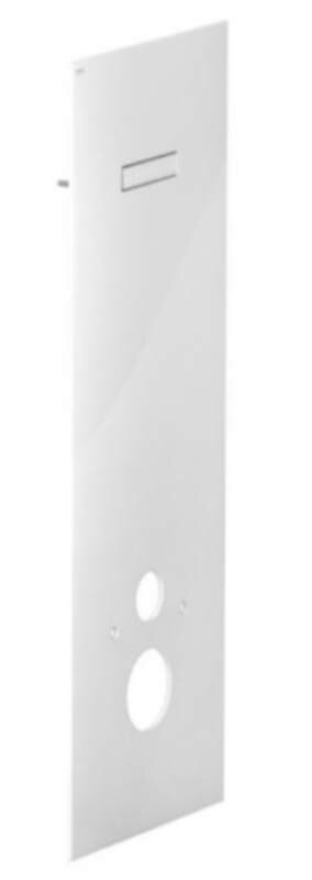 Изображение товара Стеклянная панель с клавишей Mepa Mondo 421920 для монтажной рамы белая