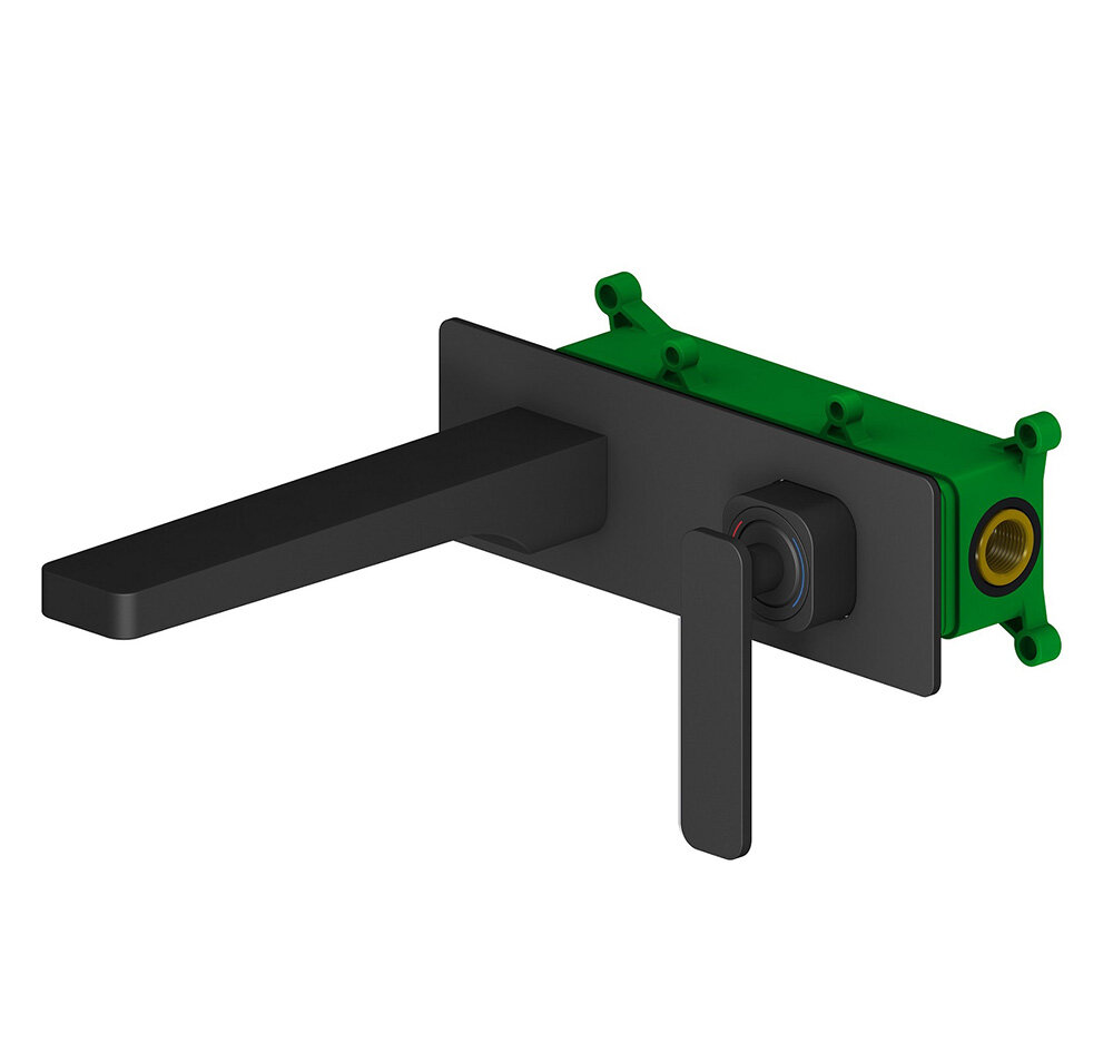 Изображение товара Смеситель Timo Torne 4371/03SM черный для раковины с однорычажным управлением