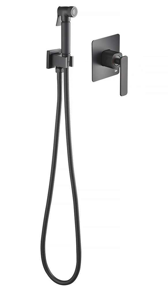 Изображение товара Гигиенический душ Timo Torne 4389/03SM со смесителем черный встроенный