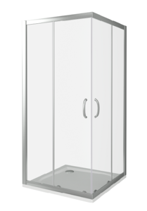 Изображение товара Душевое ограждение Good Door Infinity CR -80-C-CH, 80 х 80 х 185 см, стекло прозрачное, хром, ИН00014