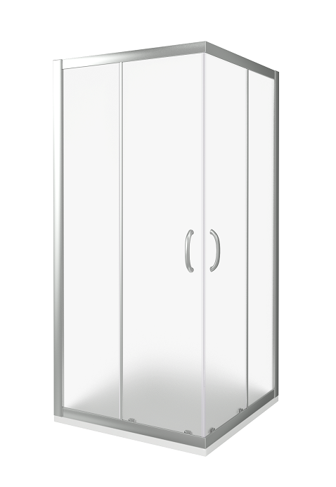 Изображение товара Душевое ограждение Good Door Infinity CR -80-G-CH, 80 х 80 х 185 см, стекло матовое Грейп, хром, ИН00015