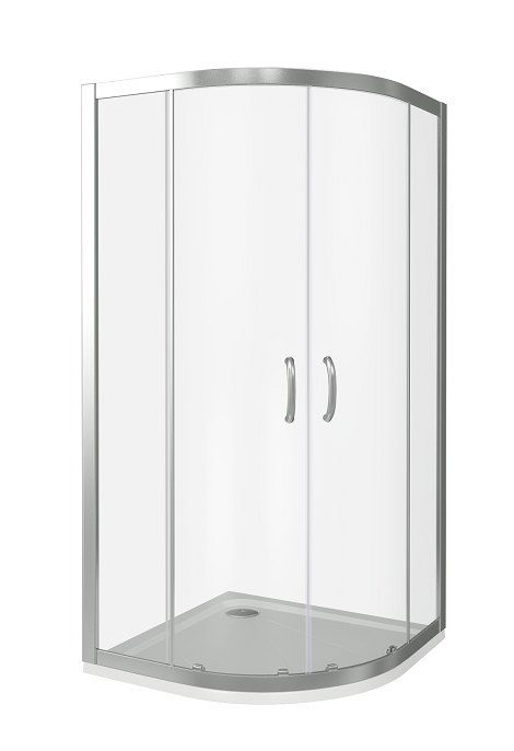 Изображение товара Душевое ограждение Good Door Infinity R-80-C-CH 6 мм прозрачное стекло